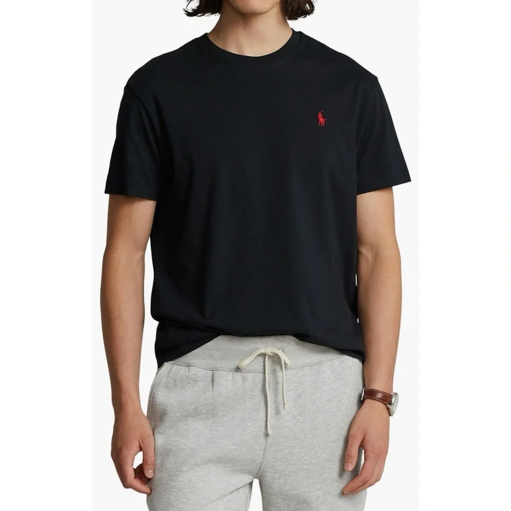 POLO by RALPH LAUREN Men’s Black Short Sleeve Crewneck T-Shirt Size Medium